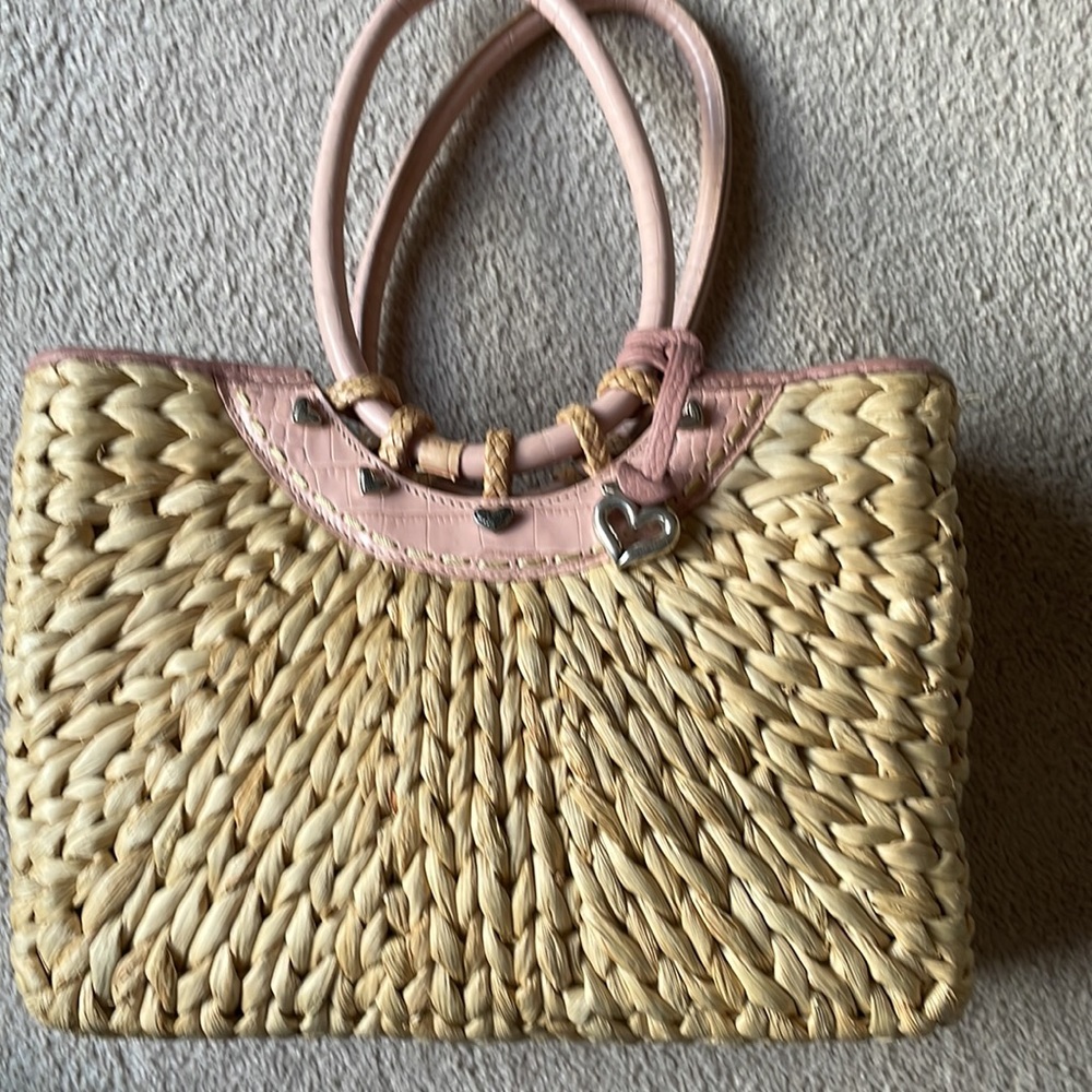 Cute Brighton Leila crocodile straw tote